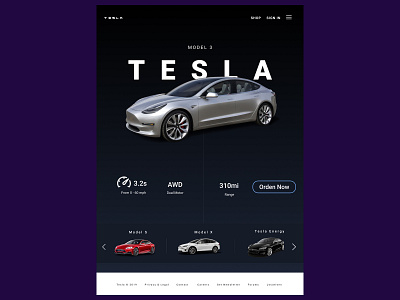 Tesla Website blue clean design elegant flat illustration logo minimal new page typography ui ux vector web webdesig webdesigner website