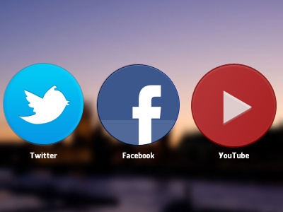 Social Icons facebook icons social twitter youtube