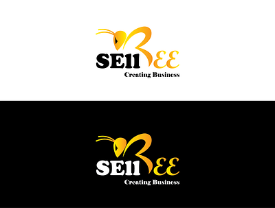 Sell Bee Modern Logo Design. app branding design graphic design logo