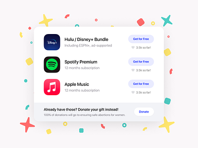 Free gift button - Weekly UI bundle (animation) animation delightful design design challenge dribbble invites free gift moments of delight motion ui ui ux ui design ux