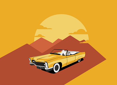 RETRO CAR design graphic design illustration logo vector