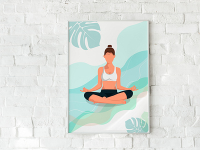 Poster for yoga studio