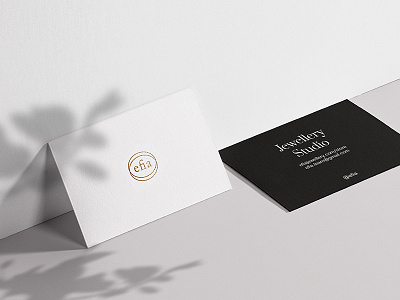 Brand Identity for Efia brand branding businesscard cards elegant identity jewellery natural packaging simplicity