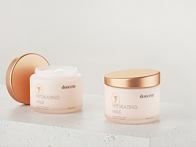 Skincare Label Design for Beauty Brand Douceur