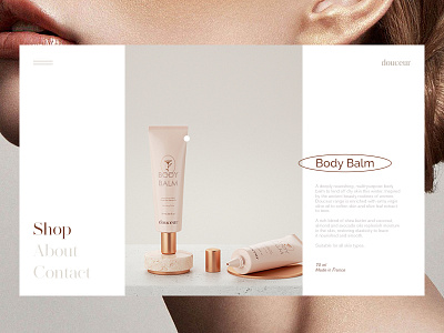 Skincare Brand Website Concept beauty beauty product brand branding cosmetic cosmetics feminine logotype luxury luxury brand minimalism package packaging skincare typography ui ux