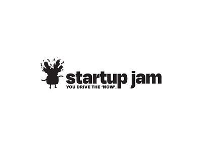 Startup Jam branding character event graphic design hackathon illustration jam logo technology text type vector