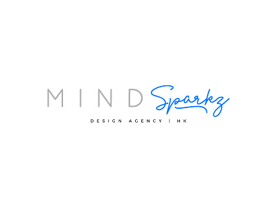 Mindsparkz v2.0 agency branding clean design lettering logo