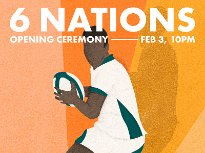 6 Nations Opening Ceremony Event Poster Illustration By Dzmitry Balash On Dribbble