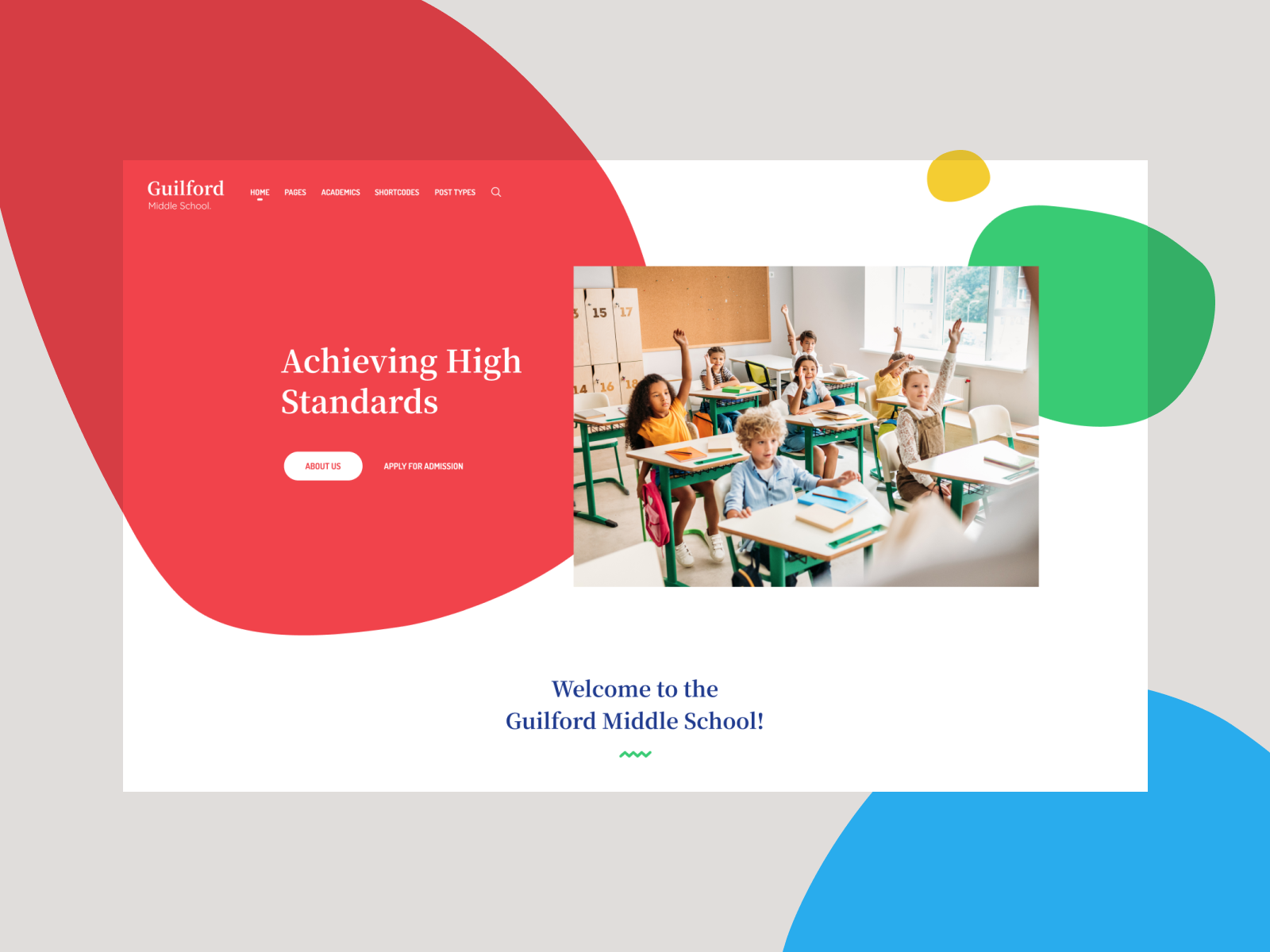 Middle School Website By Julia Zahorodnia On Dribbble