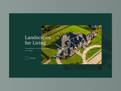 Landscape Agency Website agency architecture design lanscape typography ui ux web website