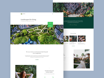 Landscape Agency Part 2 agency architecture design landscape typography ui ux web website