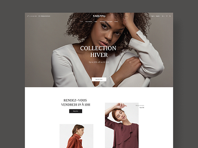 Fashion Store Website design fashion shop typography ui ux web website