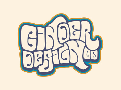 Cinder Design Logo branding fun funky groovy identity logo typography