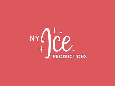 NY Ice Productions branding ice ice skating las vegas lettering old hollywood production signage