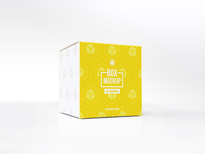Square Box Mock-Up box box mock up box packaging box square coated foil foil stamp mock up