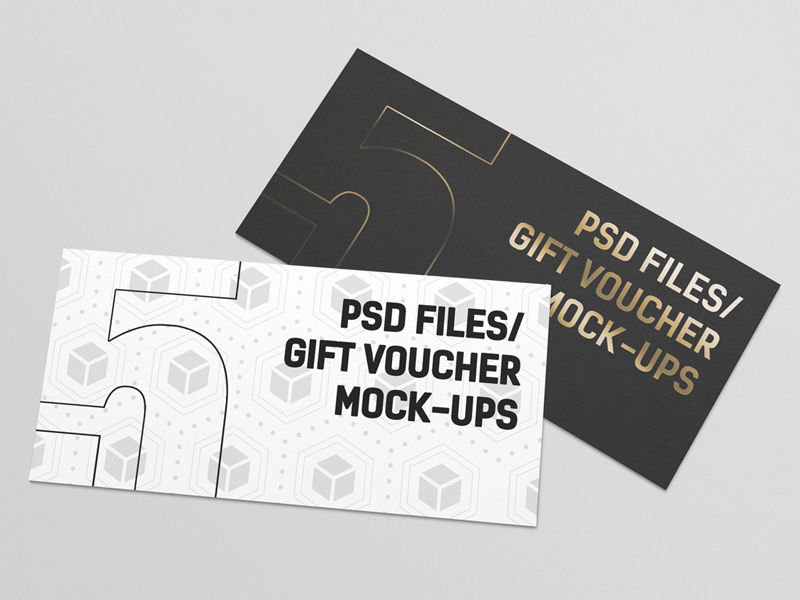 Download Gift Voucher Mockups by diephay on Dribbble