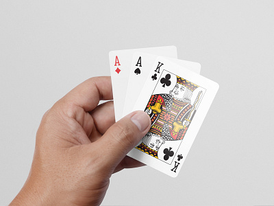 Playing Cards Mock-ups cards casino clipping clipping path clubs deck diamonds display flush gamble game