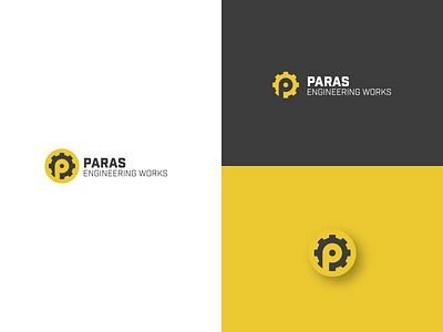 "Paras Engg. Works" Logo Design branding design graphic design illustration logo poster typography ui ux vector
