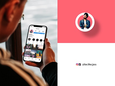 Instragram and Tiktok Profile Picture Design branding design graphic design illustration logo poster typography ui ux vector