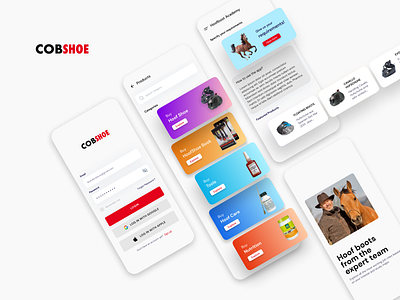 An App design for buying all your stuff for your Horse app branding design graphic design illustration logo typography ui ux vector