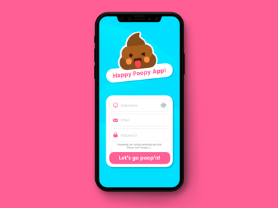 Happy Poopy App Daily UI - 001