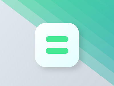 Simple Calculator App Icon: Daily UI - 005 app daily green icon ui