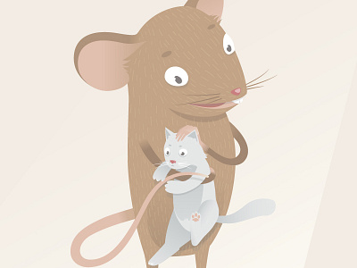 The pet 😘 cat illustration mouse pet