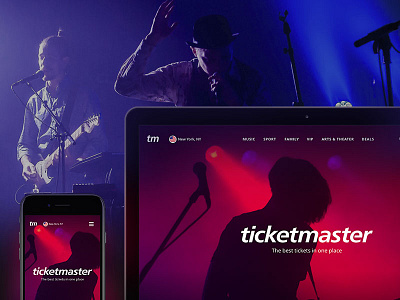 Ticketmaster. Concept redesign