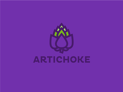 Artichoke company. Logo artichoke logo