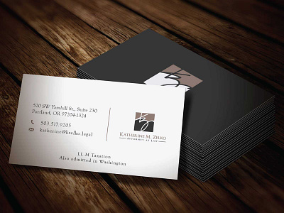 Logo and Stationery for Estate Lawyer 1 on 1 business card logo