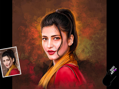 Digital Portrait of Shruti Haasan