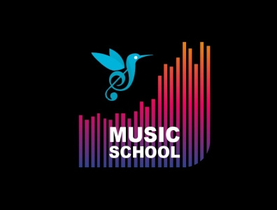 MUSIC SCHOOL LOGO 3d logo design graphic design illustration logo
