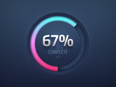 Round Progress Meter (PSD Freebie) by Marco Moreno on Dribbble