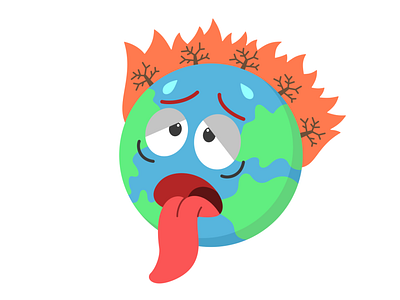 Global Warming Vector Illustration for Climate Theme