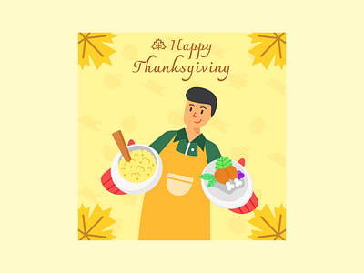 Thanksgiving Poster Vector Illustration