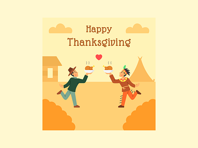 Thanksgiving Poster Vector Illustration