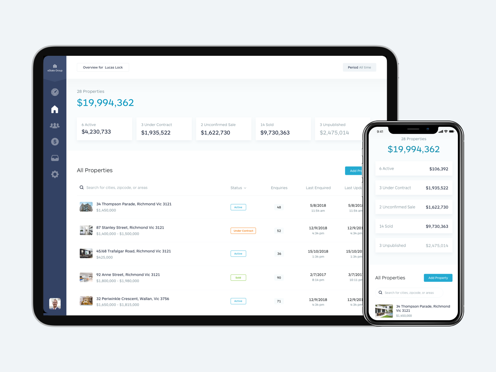 Listing Loop Agent App by Amro on Dribbble