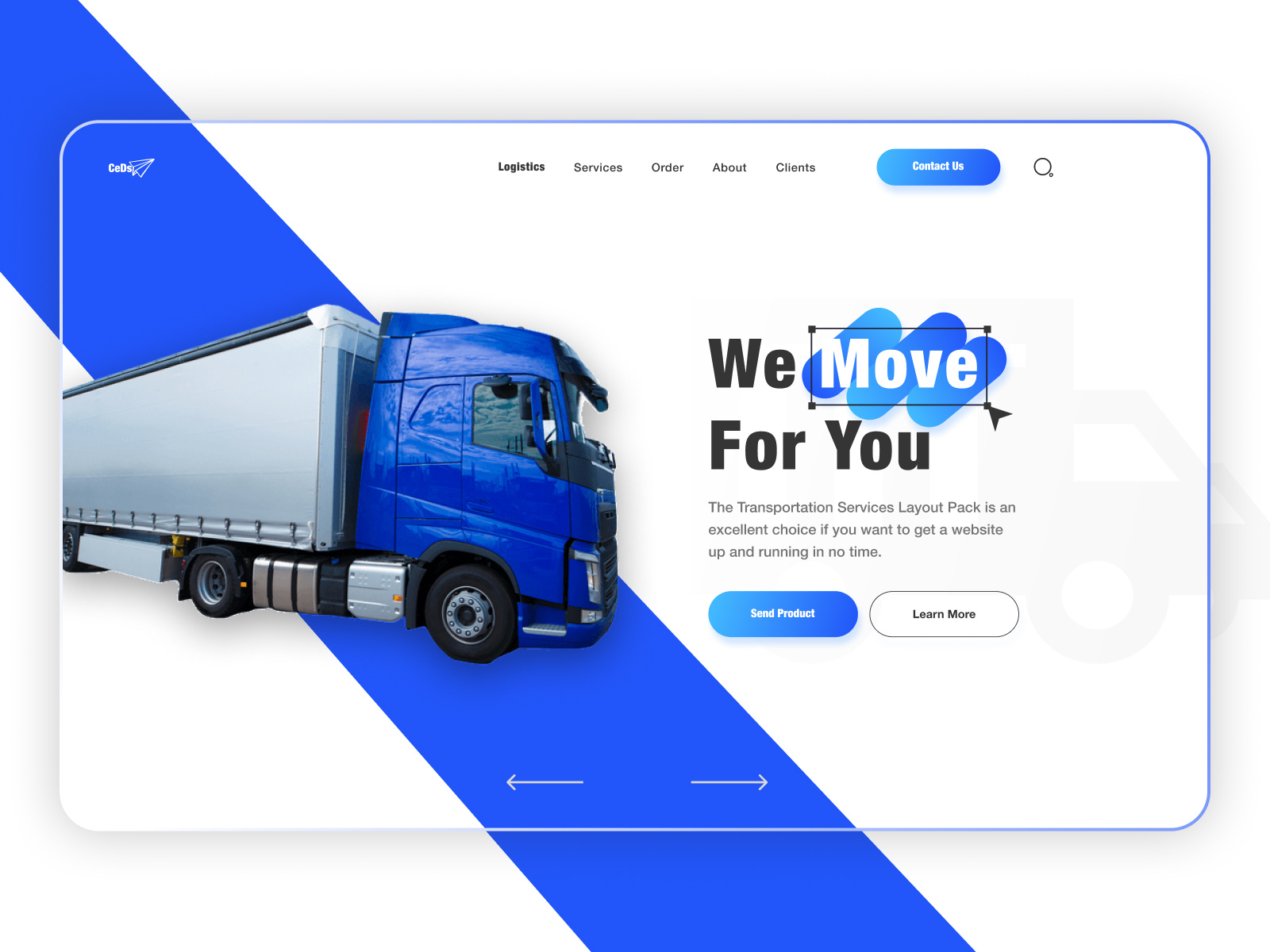 Logistics Company Website Design by Ferdous Azam for Hexalab Digital on