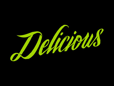 Delicious Typeface branding craft beer delicious green hand drawn identity lettering logo stone type