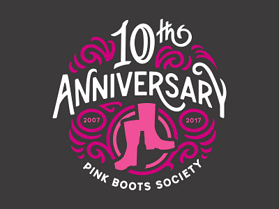 10th Anniversary Pink Boots Society