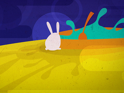 the moon rabbit bunny circle elixir illustration mid autumn festival moon rabbit shapes spoon style frame vector