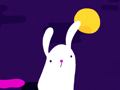 GIF: Mooncakes! bunny frame by frame gif mid autumn festival moon mooncake photoshop rabbit