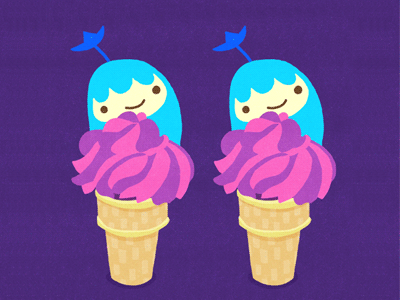 GIF: Ice Cream candy cone desserts food gif ice cream neonmob sweet