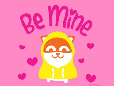 be mine :) be mine gif heart pink poncho type valentines