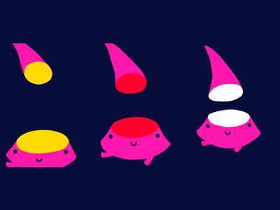 Happy pink cones! animation cone gif happy photoshop pink