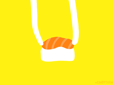 GIF: Sushi Cat animation cat food gif photoshop sushi