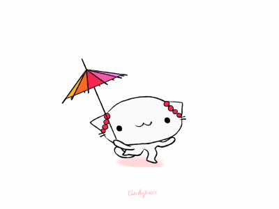 Skip animated gif animation b3d cat gif grease pencil rainbow skip skip cycle umbrella