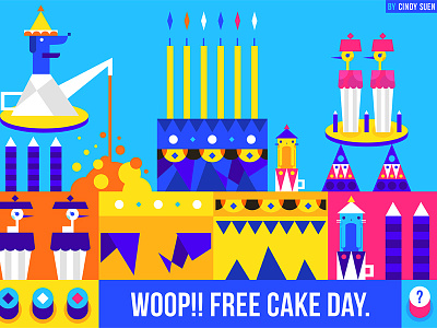 Interactive birthday card! birthday cake card cupcake dog duck edge animate illustration interactive teapot vector