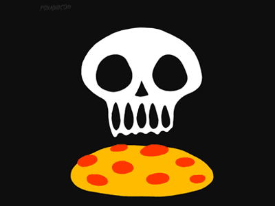 GIF: Skull Pizza