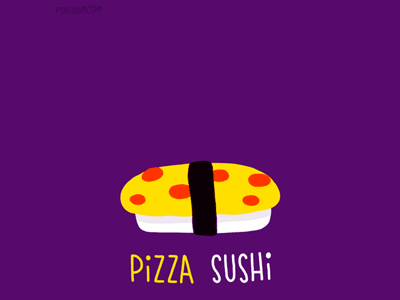 GIF: Pizza Sushi